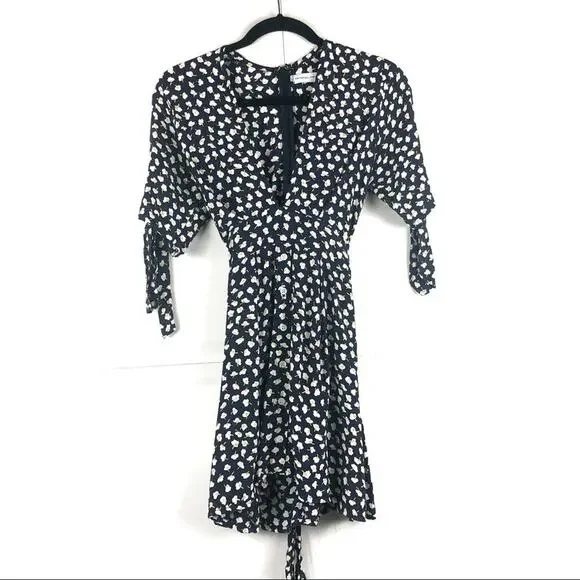 FAITHFULL THE BRAND Brigit Navy Floral Mini Dress - Picture 2 of 11